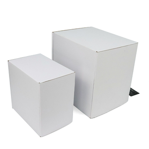 Nhà Máy Giá Trắng Tab Khóa Giấy Gợn Sóng Tùy Chỉnh Gửi Thư Hộp Các Tông - Product Image 5