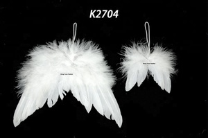 Petit bébé plume <span class=keywords><strong>ange</strong></span> ailes Suspendus Ornement pour Mariage Noël Costume Danse Cosplay De Fête Scène Décor du Défilé - Product Image 5