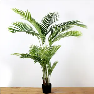 人工ヤシの木緑の植物はヤシの木の盆栽を偽造します