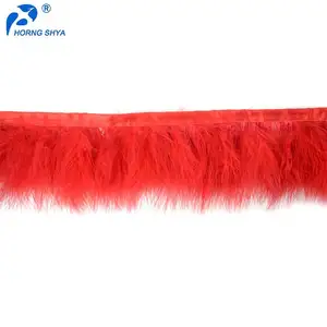 Horng Shya Fabbrica HS-47 Decorazione di Alta Qualità Tinti Turchia Sangue Marabù Fringe Marabù Della Piuma Trim