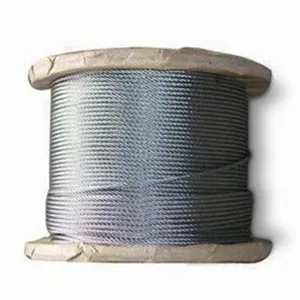 Gaosheng 6x19+fc galvanized steel towing wire rope 12mm