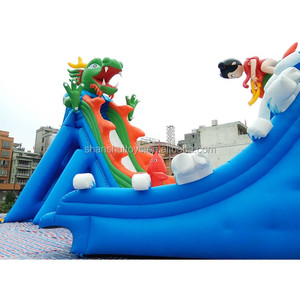 Ngoài trời thương mại sử dụng công viên giải trí trò chơi siêu hồ bơi nước bơm hơi trượt cho lứa tuổi 5-7 bạt PVC Bảo hành 2 năm - Product Image 2