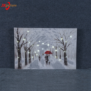 <span class=keywords><strong>Romantique</strong></span> Neige <span class=keywords><strong>Peinture</strong></span> Art <span class=keywords><strong>Peinture</strong></span> Toile LED Éclairage <span class=keywords><strong>Peinture</strong></span> - Product Image 1