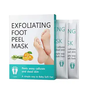 Masker pengelupas kaki lembut bayi Formula ditingkatkan Label pribadi