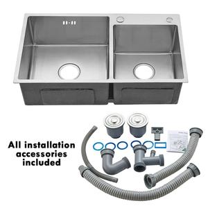 Moderno commerciale multiuso in acciaio inox lavello cucina ristorante lavelli doppi lavandini - Product Image 3