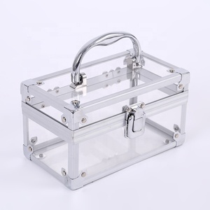 2020 Professional Clear Acrylic Cosmetic Case Beautiful Makeup Case Box