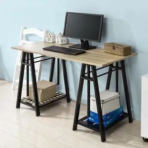 現代の快適なデザイン調整可能なコンピュータの机シンプル木製オフィスコンピュータデスク
