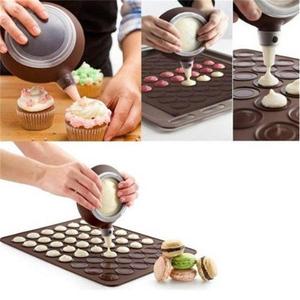 Yeniden kullanılabilir acıbadem kurabiyesi pişirme malzemeleri kek dekorasyon alet takımı silikon Mat, boru Pot, memesi İpuçları - Product Image 4