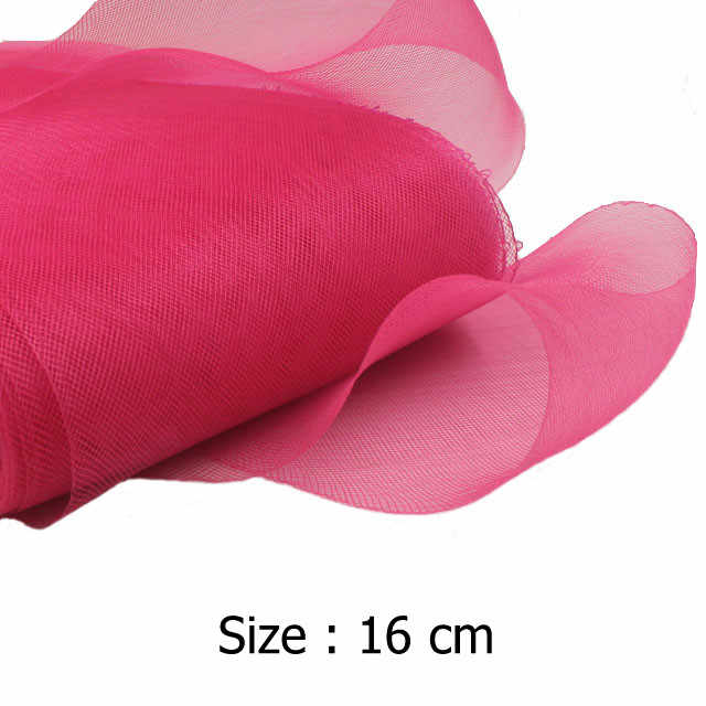 6.3"(16 cm) Flat Plain Horsehair Crin Crinoline Braid Organza Fabric