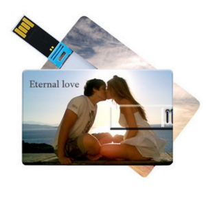 Clé USB ultra-mince en forme de carte de crédit avec impression de logo personnalisée - Product Image 2