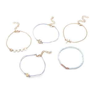 Personalizado de perla Corazón de <span class=keywords><strong>palma</strong></span> de coco cinco piezas pulseras - Product Image 5