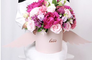 Hộp Các Tông Giấy Sang Trọng Ưa Thích Tùy Chỉnh Hộp Hoa Quà Hình Trụ Bằng Nhung Tròn - Product Image 5