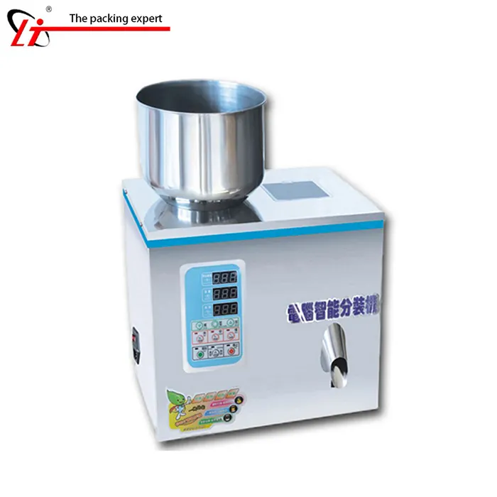 High speed 2g to 100g filling machine filler weighing and packaging machine with big hopper for power metal tea beans cereal
