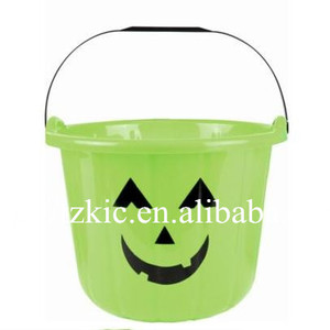 Halloween <span class=keywords><strong>trick</strong></span> <span class=keywords><strong>or</strong></span> <span class=keywords><strong>treat</strong></span> bucket Jack <span class=keywords><strong>O</strong></span> Lantern sweet treats with handle - Product Image 2