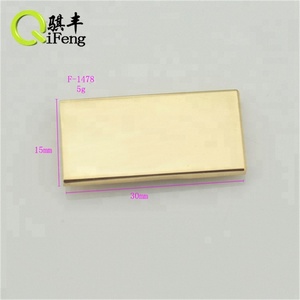 Carré plaque de métal pour sacs blanc logo <span class=keywords><strong>tag</strong></span> avec laser logo - Product Image 4