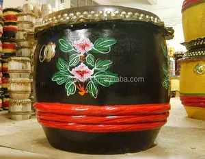 beautiful wood dragon boat drum for sale