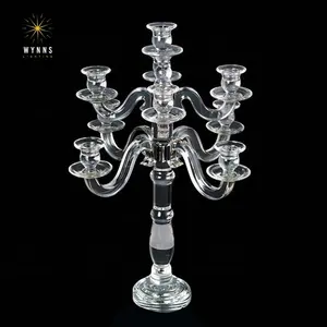 Crystal chandelier bobeche k9 cristal candle holder for dining table and wedding decoration