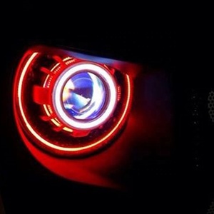 Angel Eye Phares pour Jeep Wrangler <span class=keywords><strong>JK</strong></span> 3 Couche Ouverture Jour Éclairage LED Ange Yeux Allumer <span class=keywords><strong>La</strong></span> Lumière Phare - Product Image 4