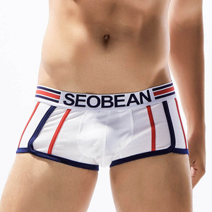 Commercio all'ingrosso Sexy Più Il Formato Del <span class=keywords><strong>Cotone</strong></span> Dei Pugili del Mens Della Biancheria Intima Cuecas Pugile Degli Uomini Solid Vita Bassa U Sacchetto Teenager Bicchierini degli uomini - Product Image 1