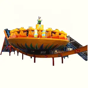 2019 Thrilling Outdoor Carnival Rides Amusement Park Equipment Funfair Rides Flying UFO Amusement Park Rides