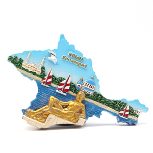 3D магнит на холодильник в форме карты, туристические сувениры, полимерный магнит на холодильник, украшение для дома и кухни - Product Image 3