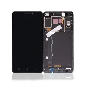 Top Kwaliteit 5.5 "Lcd Voor Lenovo A7000 Lcd Touch Screen Met Frame Digitizer Vergadering Vervanging