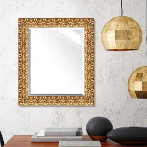 Moldura de fotos personalizada, moldura de fotos personalizada do poliestireno dourado e prata para pendurar na parede