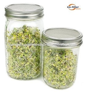 Accesorios de germinación de <span class=keywords><strong>semillas</strong></span> de acero inoxidable 304, 86mm, tapas de brotes, colador <span class=keywords><strong>para</strong></span> tarro de Mason, gran oferta - Product Image 2
