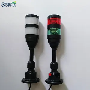 Buzzer Tower Light High Visible IP67 Waterproof Red Green Led Signal Tower Light Buzzer Light