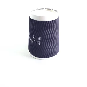 Wholesale manufacturer Single/Double/Ripple Wall Custom Printed Hot Drinking Paper Cup disposable coffee paper cup with lids 8OZ