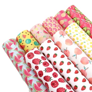 10 buah/set buah nanas dicetak Faux kulit sintetis lembaran set 82112 - Product Image 1