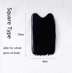 2019 Set Alat Pijat Kerokan GuaSha Tanduk Kerbau Hitam Alami Terbaru 3 untuk Terapi Akupunktur SPA Pemicu Po - Product Image 2