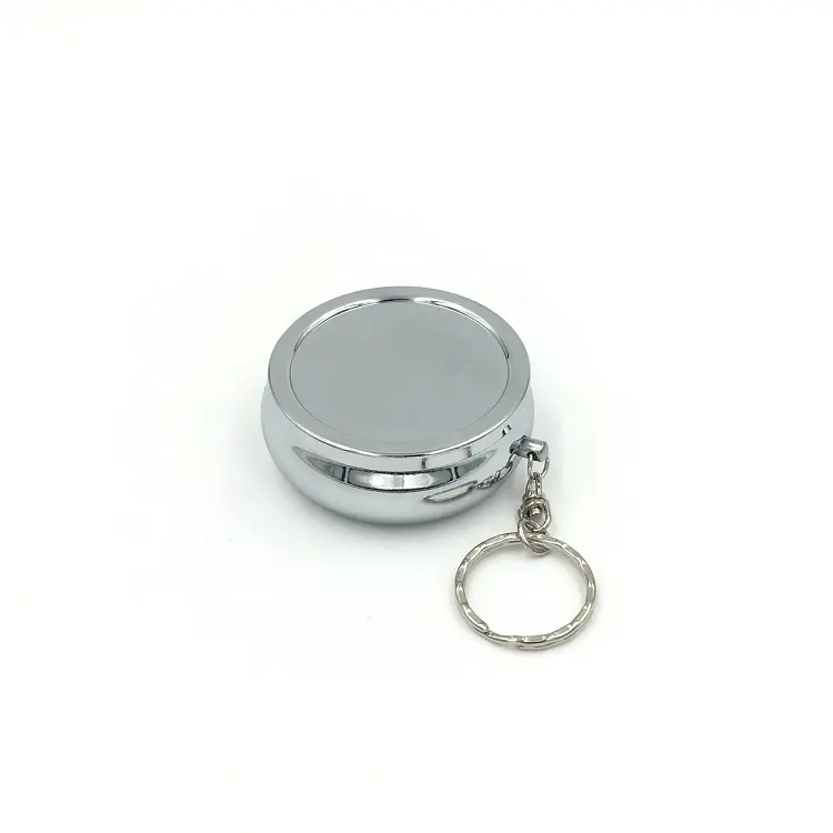 Metall pillen boxen Medizin behälter Silvery Mirror Medicine Case Schlüssel bund SPC1502 Großhandel