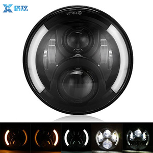 linterna 7 pulgadas x 4 4x4 Off road H4 H13 Hi/<span class=keywords><strong>Lo</strong></span> haz automático de faros de led bombillas h4 para Jeep Wrangler JK CJ - Product Image 1