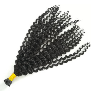 extensiones de <span class=keywords><strong>cabello</strong></span> rizado natura venta al mayor y detal,100% pelo humano remy 10a grado extensiones punto a punto - Product Image 3