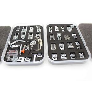 Inne-Kit de 32 pieds de pression, pieds presseurs à coudre, <span class=keywords><strong>ourlet</strong></span> roulé et métal, pinces/mouvement libre pour tige basse - Product Image 3