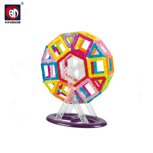 男孩和女孩用磁性瓷砖儿童用塑料磁铁砌块 - Product Image 2