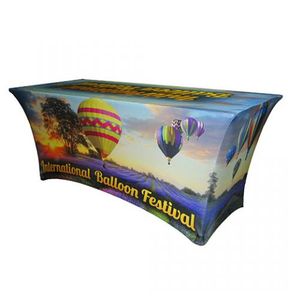 Fiesta de la boda al aire <span class=keywords><strong>libre</strong></span> comercio mostrar spandex <span class=keywords><strong>tramo</strong></span> equipado falda de tela de la cubierta de la Mesa - Product Image 4