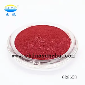 Yunzhu Cosmetic Grade Metallice Red Mica Pigment Intense Chroma Color Powder