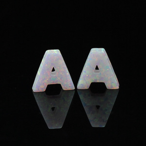 (MOQ 1 pezzo) La Migliore Vendita OP17 Bianco Lettera di Colore UN Opal <span class=keywords><strong>Pietra</strong></span> per la Collana - Product Image 3