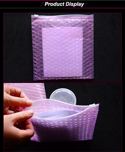 Ecológico de embalaje LDPE/HDPE Zip Lock bolsas de burbuja con logotipo para protección al por mayor - Product Image 5