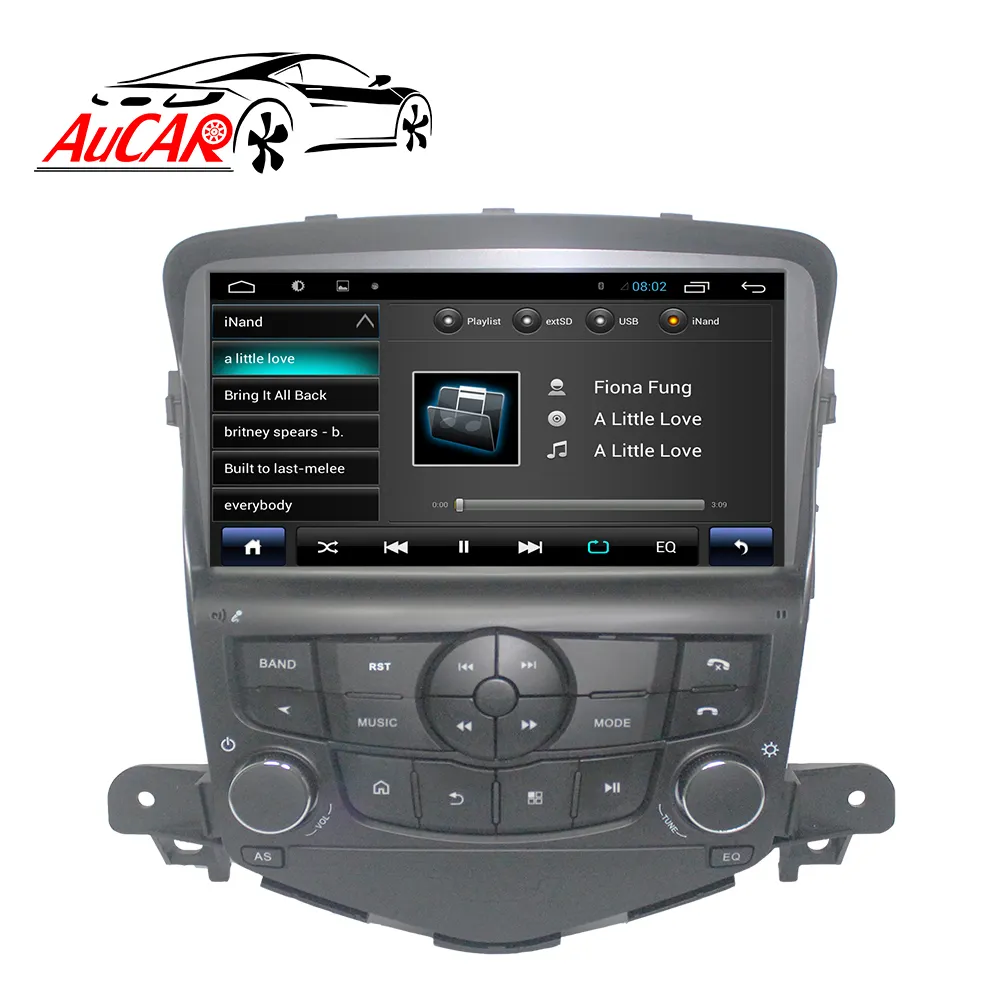 AuCAR 9 "Android 10 Đa Phương Tiện DVD Player Car Video Âm Thanh Tự Động Stereo GPS Navigation Đài Phát Thanh Xe Cho Chevrolet Cruze 2009-2014
