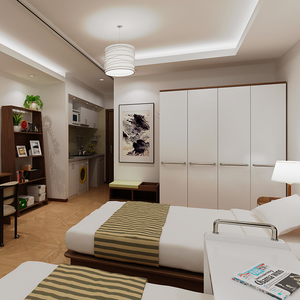 Muebles para Habitación de Hotel Juego de Dormitorio Cama Doble Individual Queen King Size - Product Image 2