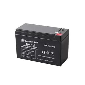 Mini size battery 12v 2.8ah small agm lead acid storage batteries solar battery