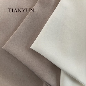Tissu en polyester pour femmes, style coréen, polyester et élasthanne, couleur nude, extensible dans les 4 sens, tissu en crêpe pur - Product Image 2