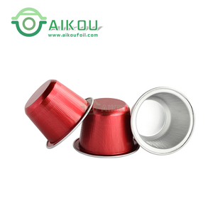 <span class=keywords><strong>Capsule</strong></span> de <span class=keywords><strong>café</strong></span> en aluminium jetable, emballage de tasse à thé compatible Aikou avec couvercle, 30 ml, <span class=keywords><strong>capsule</strong></span> de <span class=keywords><strong>café</strong></span> vide - Product Image 1