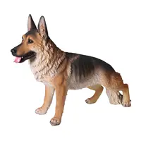 Al por mayor de la resina perro pastor alemán vida perro estatuas personalizado resina perro pastor alemán estatuas para venta ^