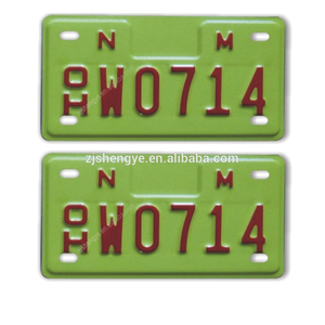Personalizado registro estándar americano aluminio decorativo Car placa al por mayor - Product Image 1