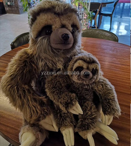 Albero della fauna selvatica 18 "appeso bradipo peluche bradipo <span class=keywords><strong>regno</strong></span> collezione personalizzato popolare carino bradipo farcito oem peluche - Product Image 4