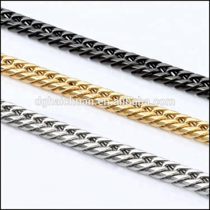 2017 Dernière Chaîne Collier bijoux en acier Inoxydable plaqué or chaîne <span class=keywords><strong>gourmette</strong></span> arabie 18 k bijoux en or - Product Image 3